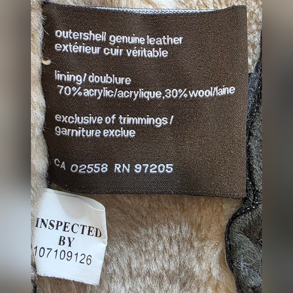 😀Danier Men's Brown Suede Utility Lined Coat XS - Picture 7 of 8